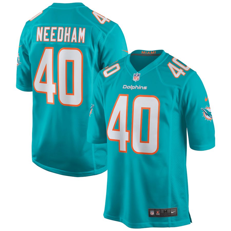 Men Miami Dolphins #40 Nik Needham Nike Green Game NFL Jersey->miami dolphins->NFL Jersey
